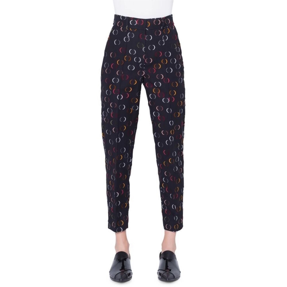 Akris Punto Ferry Circle Jacquard Pant Size US 10